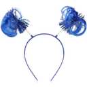 2 x Blue Ponytail Headband Book-Themed Events Hair Bands Reading Party Hair Accessories for School Festivals Costume Party Decoration Headdress Hair Hoop 1pcs