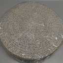 12 Pcs Round Placemats Set, 13 Inch Cotton Rope Woven Table Mats Heat Resistant Non Slip Place Mats for Dining Table Boho Farmhouse Placemats Decor Hot Pads Kitchen Essentials