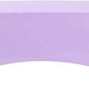 2Pack Spandex Table Cover for 6Ft Table Universal Fitted Stretch Tablecloth for Party, Banquet, Wedding and Events-Lavender