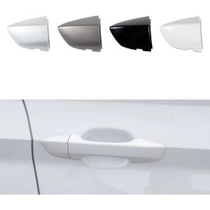 Car Front Right Exterior Door Handle Lock Cover Fit ForVW Jetta7 A7 for mk7 2019 2020 2021 2022 2023 17A837879 17A837880 Door Handle Cover White Without Electroplating Strip