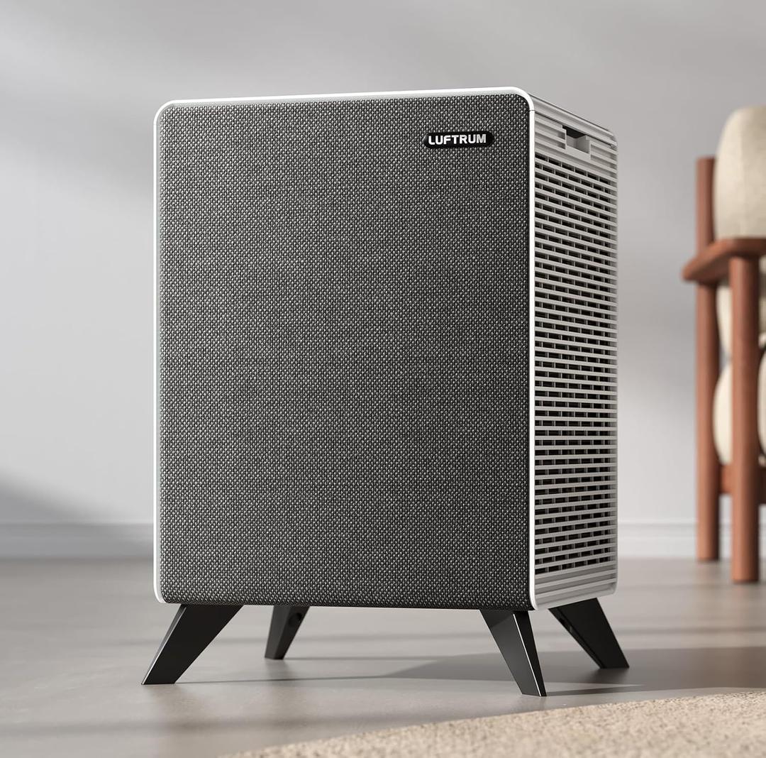 Air Purifiers for Home Large Room Up to 2250 ft - Dual 3-Stage Filter of Washable Filter and True HEPA Filter with AQI, Auto Mode, Sleep Mode