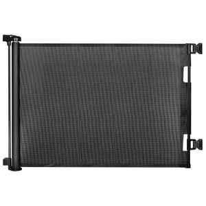 Retractable Baby Gates, Mesh Dog Gate for Doorways, 33.6" Tall, Expands to 55" Wide,Pet Safety Essential Fit for Baseboards, Wide Toddlers Gates for Hallways, Indoor & Outdoor,Black
