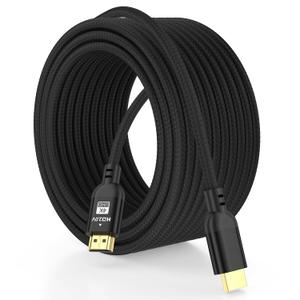 Diyanisly 4K Hdmi Cable 50FT Ultra, High Speed HDMI 2.0 Cable, Support 4K@60Hz 2K@120Hz, 3D ARC, Ethernet Audio Video Return HDMI Cord for Xbox PS4/PS5 Roku TV UHD TV Monitor Laptop PC (Braided,Black)