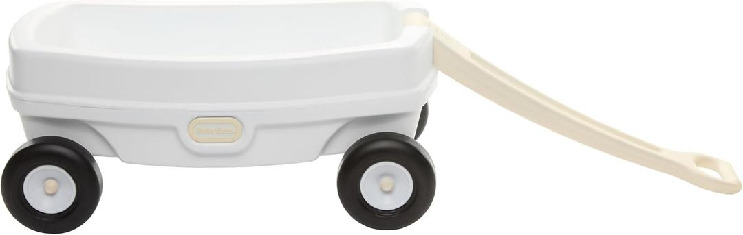 Little Tikes Cloud Collection Lil’ Wagon – White, Classic Kids Pull Wagon, Durable Plastic Toy, Indoor/Outdoor Play, Easy-Pull Handle, Boys and Girls Ages 18 Months+