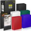 Standard MTG Card Sleeves 500 Pack, Sturdy Card Protectors Sleeves Matte Back Finish, Perfect Shuffling - Protect All Your Trading Cards, TCG Cards & Sports Cards by Fabmaker, Never Tear 66x91mm