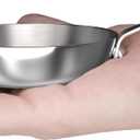 Macevia Mini 0.12QT Sauce Pan,18/10 Stainless Steel Butter Warmer Small Pot Cooking with Handle, Multipurpose Use for Home Kitchen or Restaurant (4 Inch) - Silver