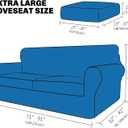 XINEAGE New 3 Pieces Couch Covers for 2 Extra Large Cushion Sofa Super Stretch Sofa Cover for 2 Large Seat Universal Loveseat Slip Cover for Living Room (Dusty Pink), 71"-91"(2 Cushions)