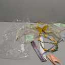 Fairy Wings for Adults, Fairy Costume Set with Floral Garland, Fairy Hair Tinsel, Wand & Elf Ears  29"x21" Organza Butterfly Wings  Ideal for Cosplay, Party, Gold