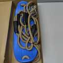 SELEWARE Non-Slip Plastic Swing Seat, Heavy Duty Tree Swing Set with Adjustable Rope & Carabiners for Kids & Adults, Outdoor/Indoor Playground Seat Replacement, Blue (Blue, 1 Pack)