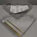 Lifewit 2-Tier Corner Bathroom Counter Organizer, Plastic Makeup Skincare Organizers Storage Countertop, Sink Vanity Trays Perfume, Cosmetic Shelf in Bedroom, Dresser, Kitchen (Clear)