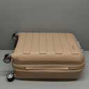 Traveler's Choice Pagosa Indestructible Hard shell Expandable Spinner Luggage, Latte Beige, 22-Inch Carry-on