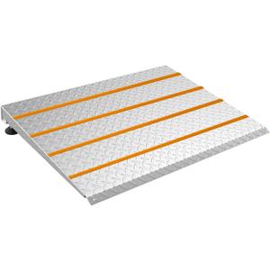 Height Adjustable Door ramp, Ramp for 3", 5.0" to 6.3" Rise Steps, Heavy Duty Front Door ramp for Elderly wheelchairs/Walkers/Scooters(27.6" L*37.4" W, Alloy Iron, 36LBs, Max 800LBs).