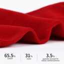 Men's Red Socks Crew Sports Casual Calf Socks, New Year Socks,Size 6-10 or 11-14,Red Embroidery (Fu) (6 Prs)
