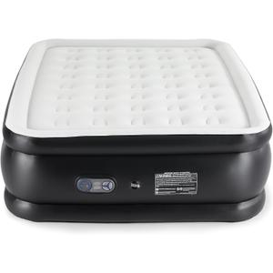 Sweetcrispy Weight Capacity 660 lbs Air Bed, Double Height, Non-Slip Bottom Design, Queen Air Mattress - 16" Inflatable Blow Up Airbed with Built-in High Capacity Pump for Home or Camping