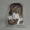 Long Blonde Wig with Bangs Wavy Curly Ombre Wig with Dark Root Synthetic Heat Resistant Wigs Blonde Mixed Brown