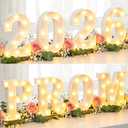 PROM Decorations 2026 Marquee Letters: Graduation Decorations Prom 2026 Light up Sign Marquee Letters Decorations for Class of 2026 High School College Party Supplies