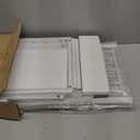 HOMEFORT 5-Tier Shoe Rack, Storage Shelf, Industrial Tower, Narrow Organizer for Closet Entryway, Small Table With Durable Metal Shelves, White Oak (5-Tier (11.8"D x 23.23"W x 32.68"H))