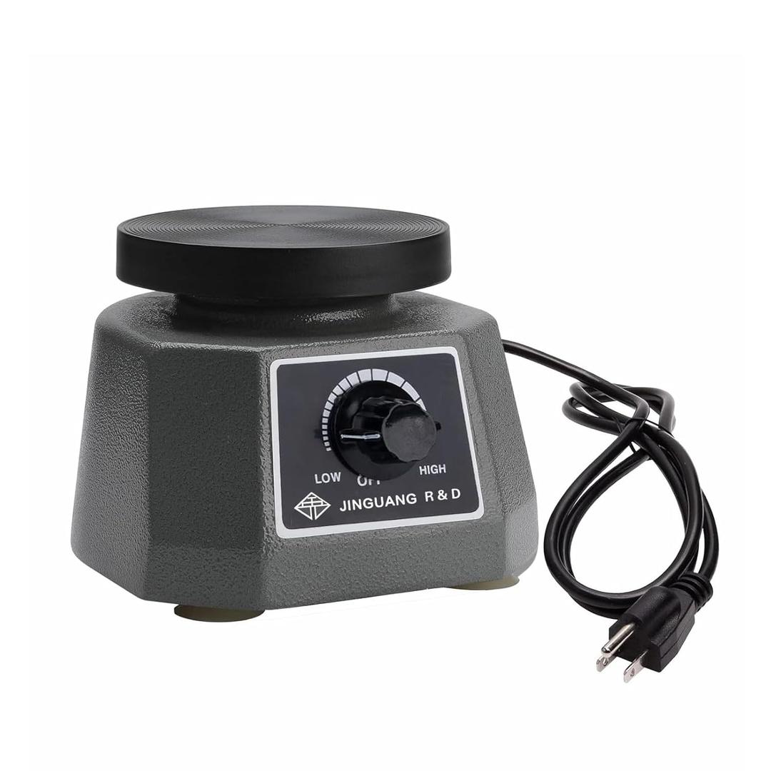 Dental Vibrating Plate, Smooth and Reliable Vibrating Table, High Power Dental Vibrator 4", Small Size Round Plaster Oscillator, Non-Slip Lab Vibrator