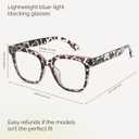 miyya Blue Light Glasses for Women & Men Oversized UV & Blue Light Blocker Chunky Frames, Stylish Eyewear Accessories