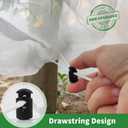 Evoio Bird Netting for Garden Blueberry Bushes Fruit Tree Netting Cover Plant Protection Mesh Bags with Drawstring, 4 Pack 4.6 x 5.9 ft Shrubs Bush Tomato Strawberry Berry Barrier Protectors Net