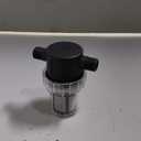 Water Filter, 1/2''Twist-On Pipe Strainer, Nylon PA66 cover, PC bowl, 304 Stainless Screen (1/2'' 80 Mesh Male water filter)