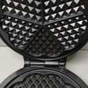Mueller Heart 5 Waffle Maker, Waffle Iron, Adjustable Browning Control & Nonstick, Cool Touch Handle, Easy to Clean, Small Kitchen Appliances