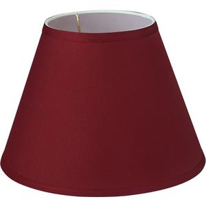 Aspen Creative 58904A Transitional Hardback Empire Shape UNO Construction Lamp Shade in Red, 9" Wide (5" x 9" x 7")