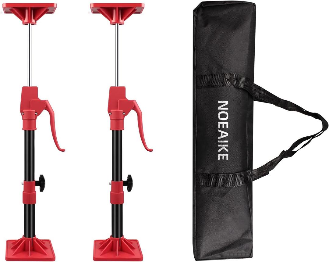 Cabinet Jack Support Pole,2-Pack 11-23 Inch Steel Adjustable Quick Support System Rod,Telescopic Third Hand Tools with 200lbs Capacity for Installing Cabinets/Lifting Drywall
