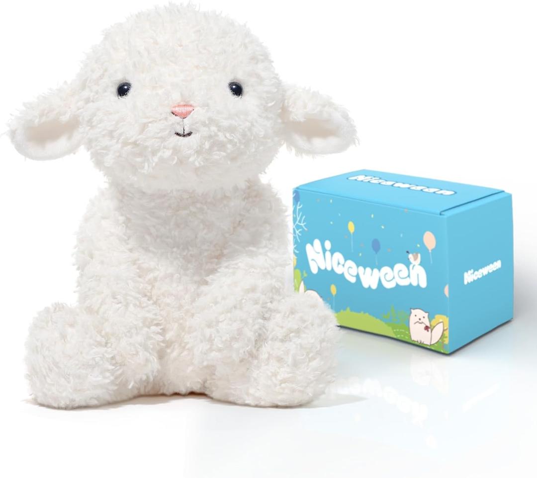 Stuffed Animals Sheep Plush Toys 11.8 inches Sheep Stuffed Animal Soft and Cuddly for Boys and Girls Doll Gift for Kids