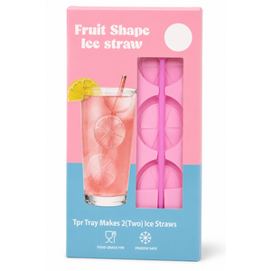 Fruit shape ice straw mold , Pack of 5