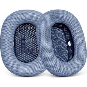 Replacement Ear Cushions for AirPods Max - Upgraded Ear Cups for Apple Headphones - GVOEARS Earpad Cover with Silicone Gel Memory Foam (Blue)
