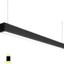 4FT Linkable LED Linear Light, 50/45/40/35/30W Adjustable, 3000K/4000K/5000K Selectable Linear Lighting Fixture, 0-10V Dimmable Architectural Hanging Office Shop Light for Gym Retail, ETL 1Pack