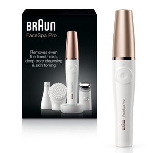 Braun Face Epilator Facespa Pro 911, Facial Hair Removal for Women, Hair Removal Device, 3in1 Epilating, Cleansing Brush and Skin Toning with 3 Extras
