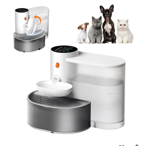 Potaroma Smart Wireless Pet Water Fountain, No Filter, 3.5L Large Capacity, Rechargeable Automatic Water Dispenser for Cats and Small Dogs, Wastewater Separation Always Fresh Water