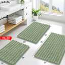 Smiry Bathroom Rugs Mat 30x20, Extra Soft Absorbent Chenille Bath Rugs, Non Slip Rubber Backing Machine Washable Quick Dry Bath Mats for Bathroom Floor, Tub, Shower, Home Decor Accessories, Sage Green