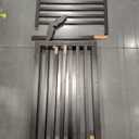 PAWLAND Wooden Freestanding Foldable Pet Gate for Dogs, 24 inch 4 Panels Step Over Fence, Dog Gate for The House, Doorway, Stairs, Extra Wide (Espresso, 24" Height-4 Panels)