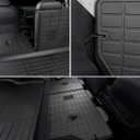 All-Weather Floor Mats for Nissan Rogue 2021-2026, Custom Fit TPE Floor Liners Full Set (1st & 2nd Row + Cargo Mat) | Heavy-Duty Black Car Accessories | Not for Nissan Rogue Sport Accessories