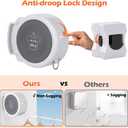 Retractable Clothesline, Foldable Indoor Clothes Line With Fixed Drying Hole, Heavy Duty Portable Laundry Line for Bedroom, Bathroom, Balconies