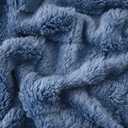 Dusty Blue Fleece Throw Blanket 5060 for Couch Sofa Bed,Super Soft Cozy Plush Microfiber Flannel Blanket with 3D Checkered Design Lightweight for Adults,Woman,Girls