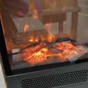 Electric Fireplace Heater for Indoor Use, 1500W/750W Space Heater Fireplace with 3D LED Flame, Double Safety Protection, Portable Fireplace Heater for Home Office Christmas Decoration