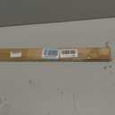 TWOPAGES 16-28" Gold Cafe Curtain Rod with Rings for Kitchen Window