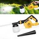 Electric Diatomaceous Earth Duster Compatible with DeWalt 20V/60V Battery (No Battery), Variable Speed, 3-in-1 Garden Dust Applicator/Blower/Vacuum Cleaner with 800mL Capacity