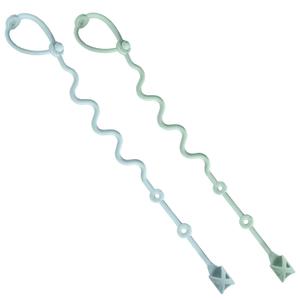 Baby Spoons Holder Strap Pacifier Clip Highchair Accessories-Gelinor First Stage Baby Led Weaning Feeding Supplies(Green and Blue)-No Spoons (2PK)