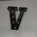 Decorative LED Illuminated Letter Marquee Sign - Alphabet Marquee Letters with Lights For Wedding Birthday Party Christmas Night Light Lamp Home Bar Decoration V, Black