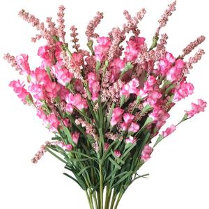 TEMPUS 10Pcs Artificial Flower Bulk Spring/Summer Flowers Wedding Party Vase Bouquet Floral Arrangement Home Decor Indoor Decor (Pink)