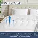 Pillow Cases, Standard Queen Size Cotton Percale Weave Pillowcases, Pre-Shrunk Breathable and Hypoallergenic Pillowcases, Set of 2 (2 Piece Standard/Queen 20 Inch x 30 Inch, White)