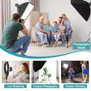 EMART Light Stand Photography 2.6-7.2ft/80-220cm Heavy Duty Light Stand Adjustable with Carrying Bag, Metal Knob Lock Design with 1/4'' Screw for Softbox, Studio, Reflector and Video, Max Load 22LB