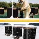 Winter Bee Hive Wrap for 8 and 10 Frame Bee Hives,3 Layer Adjustable Beehive insulation Wrap Beekeeping Supplies,600D Oxford Insulated Wrap Beehive Protection Cover Waterproof Windproof 76.5"x24.8"