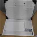 LELELINKY 2-Tier Record Player Stand with Vinyl Record Storage up to 100 Albums, Bedroom Record Holder and Multi-Functional End Table for Living Room, White