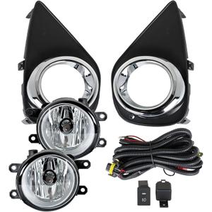 WFLNHB Fog Lights Replacement for 2015-2017 Toyota Yaris Hatchback Driving Fog Lights Switch Wiring Kit TO2592131 TO2593131 8122002110